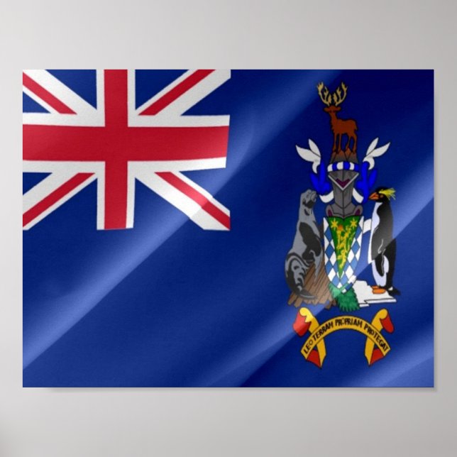 Póster Guatemala - Bandera ondear - (Frente)