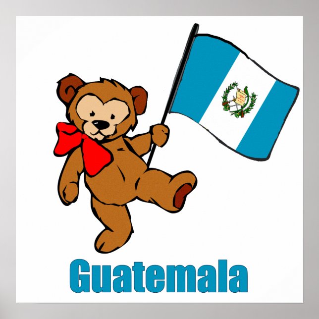 Póster Guatemala Teddy Bear Poster (Frente)