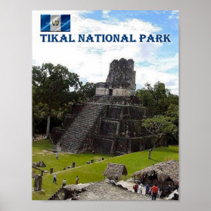 Póster Guatemala - Tikal - Parque Nacional -