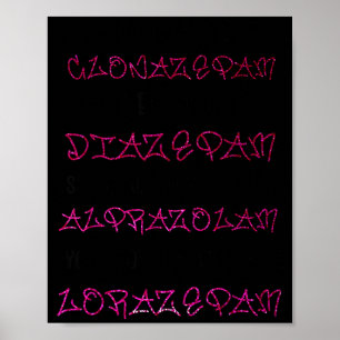 Póster Guau Black Betty Clonazepam Guau Black Betty Diaze