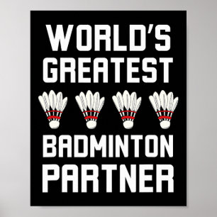 Póster Guay Badminton, el mejor socio de Badminton del mu