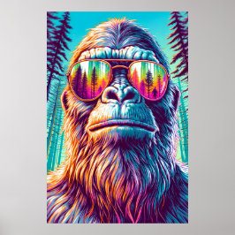 Póster Guay Bigfoot en gafas de sol de cadera