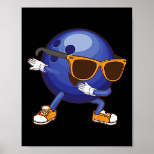 Póster Guay Bowling Art Para Hombres Mujeres Niños Bowlin