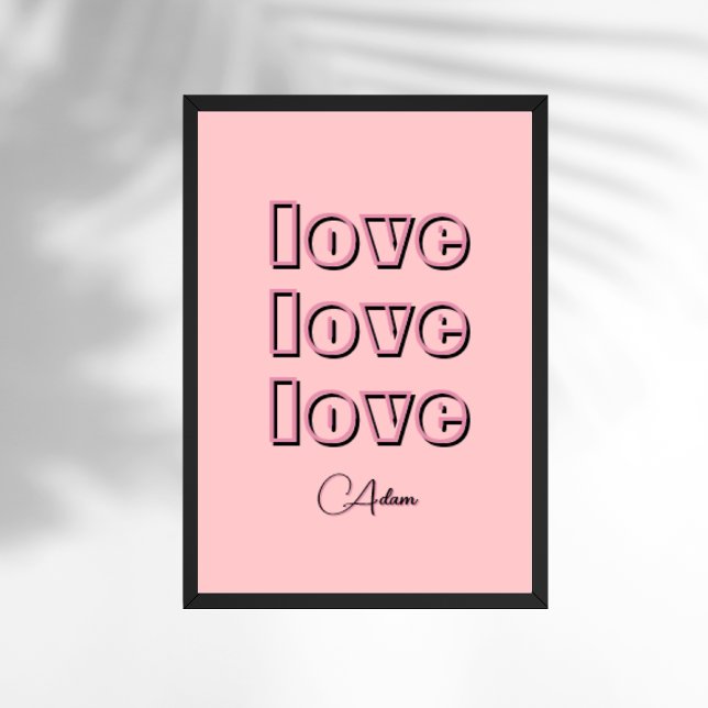 Póster Guay Candy Pink Clean 3 x Amor | Pastel Rosa (Subido por el creador)