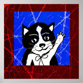 Póster Guay Cat Print, papel Poster de valor (mate)