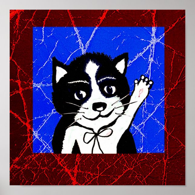 Póster Guay Cat Print, papel Poster de valor (mate) (Frente)