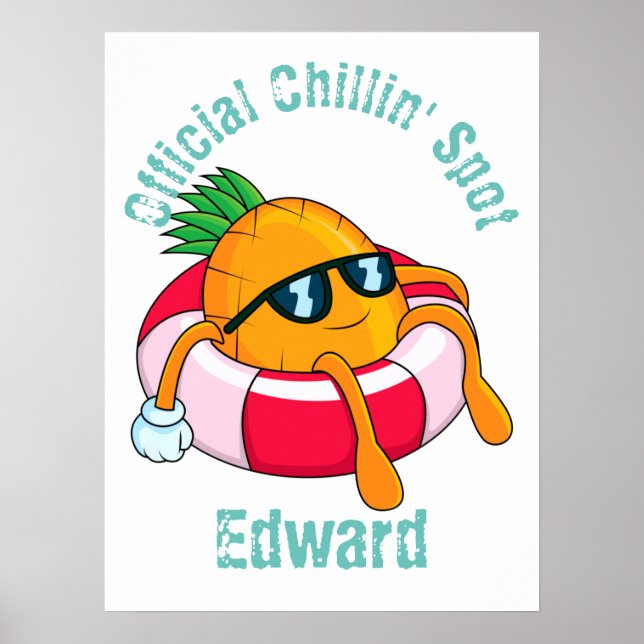 Póster Guay Chill Pineapple (Frente)