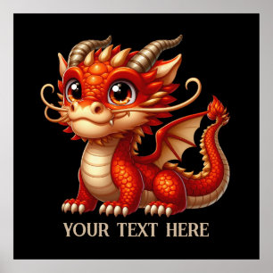 Póster Guay China dragon add text