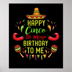 Póster Guay Cinco De Mayo Cumpleaños 5 De Mayo