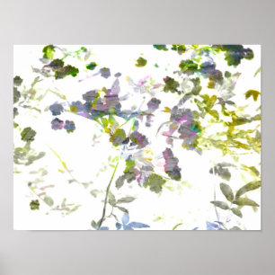 Póster Guay, diseño único y romántico de patrones de flor