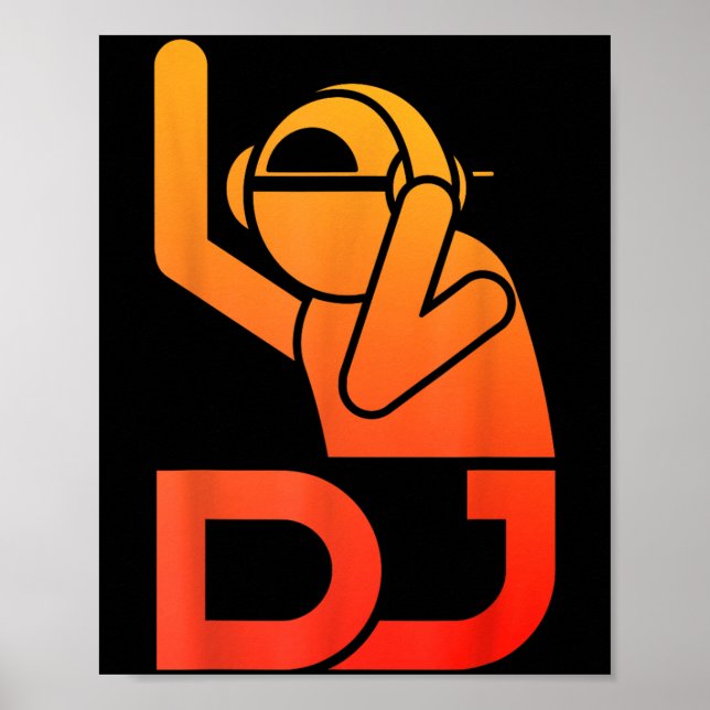 Póster Guay Dj Art Para Hombres Adolescentes Disco Jockey (Frente)