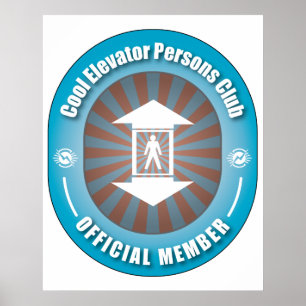 Póster Guay Elevator Persons Club
