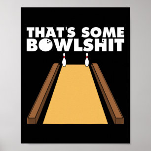 Póster Guay es un regalo de boliche divertido para los ho