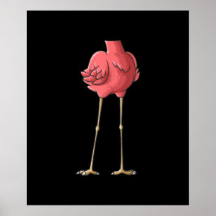 Póster Guay Flamingo Halloween Lazy