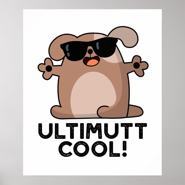 Póster Guay Funny Dog Pun (Frente)