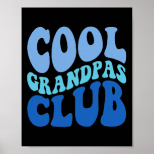 Póster Guay Grandpas Club Mejor Abuelo Día de los Padres