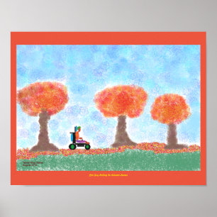 Póster Guay Guy Rolling en otoño