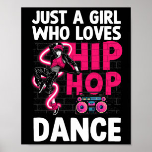 Póster Guay Hip Hop Art Para Mujeres Chicas Adolescentes 