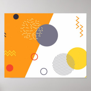 Póster Guay, ilustracion geométrico único, moderno y de m
