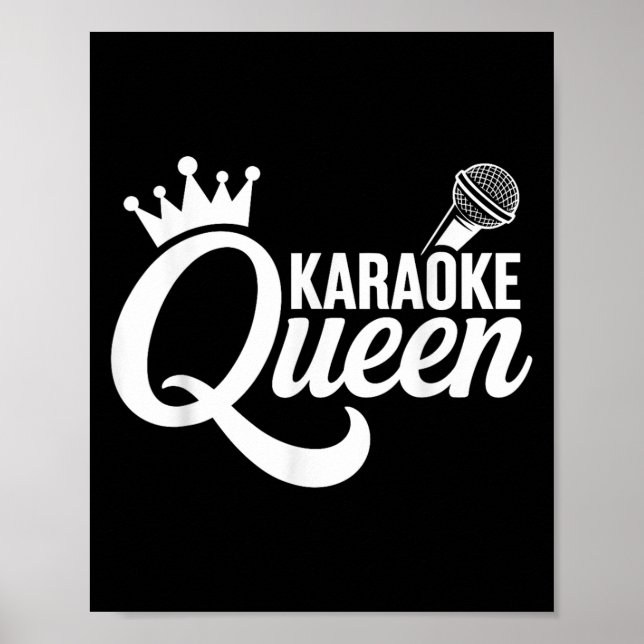 Póster Guay Karaoke Art Para Mujeres Chicas Cantando Músi (Frente)