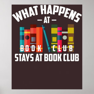 Póster Guay Lo Que Pasa En Book Club Se Queda En Book Clu