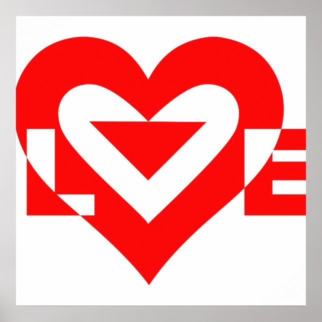 Póster Guay Love Graphic, rojo (Frente)