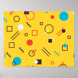 Póster Guay, Memphis únicos, modernos, geométricos urbano
