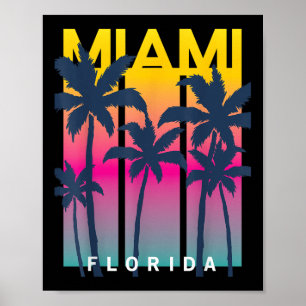 Póster Guay Miami Florida Tees de diseño gráfico, me enca