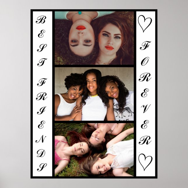 Póster Guay Modern Best Friends Forever 3 Fotos (Frente)
