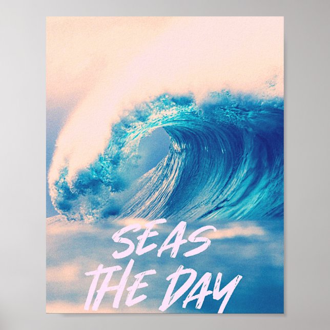 Póster Guay Neon Wave Seas The Day Print (Frente)