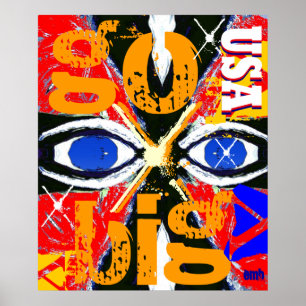 Póster Guay New USA Sports Art Go Big Poster