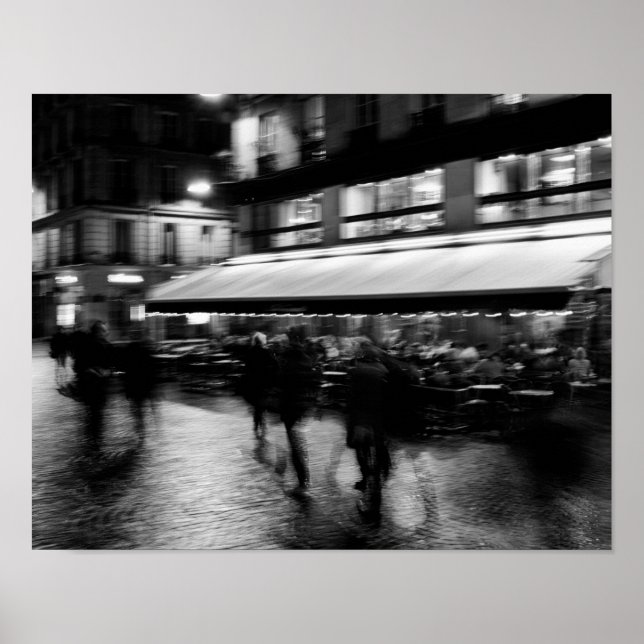 Póster Guay, París moderno y urbano borroso (Frente)