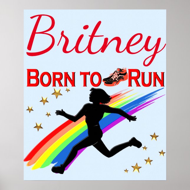 PÓSTER GUAY PERSONALIZADO NACIDO PARA EJECUTAR POSTER DE  (Frente)