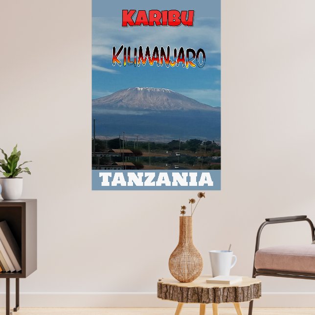 Póster Guay Popular Monte escalable Kilimanjaro (Salón 3)