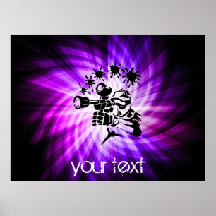 Póster Guay Purple Paintball