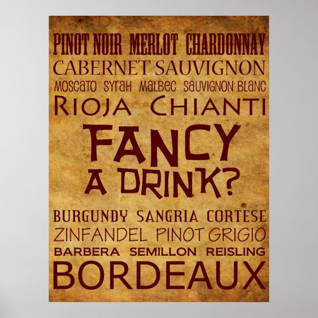 Póster ¿Guay quiere una bebida? Póster! (Frente)
