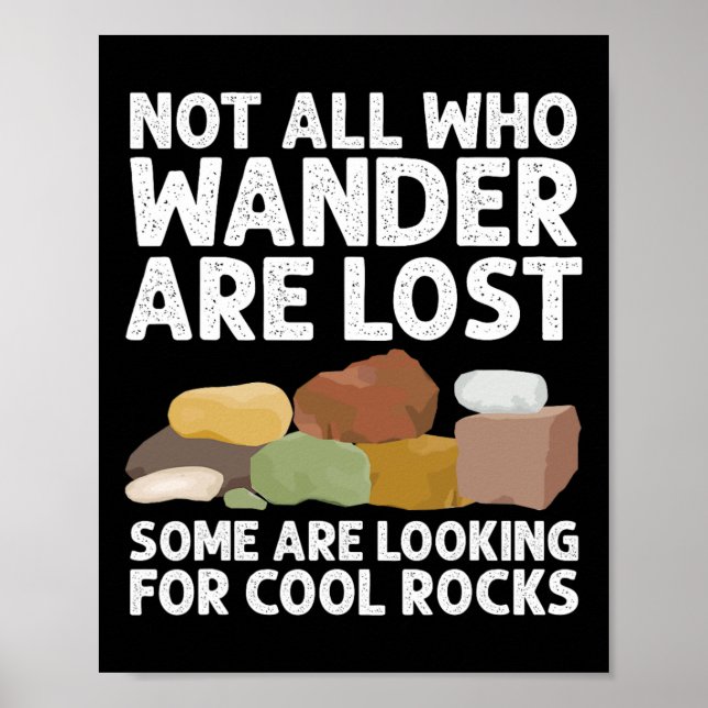 Póster Guay Rock Collector Art For Men Women Geology Hunt (Frente)