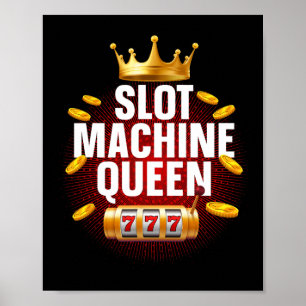 Póster Guay Slot Machine Queen Art Para Mujeres Chicas Ca