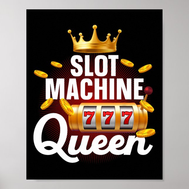 Póster Guay Slot Machine Queen Art Para Mujeres Chicas Ca (Frente)