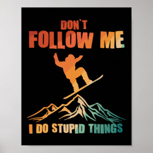 Póster Guay Snowboard Art Para Hombres Nieve En Snowboard
