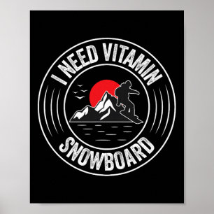 Póster Guay Snowboard Design Para Hombres Mujeres Snowboa