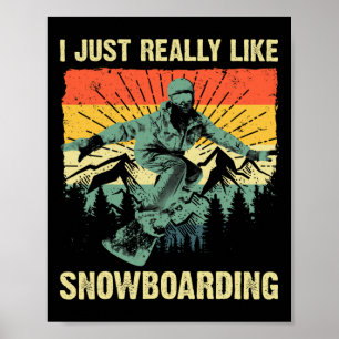 Póster Guay Snowboard Para Hombres Mujeres Snowboard Esqu