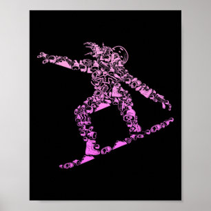Póster Guay Snowboarder Apparthotel E Ideas De Regalo Fem