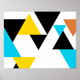 Póster Guay, triángulos únicos, modernos, urbanos y moder
