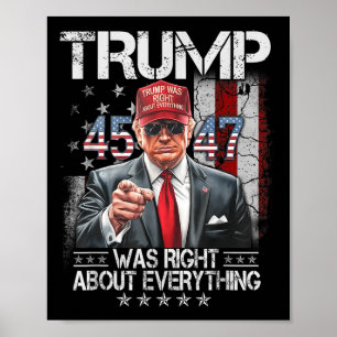 Póster Guay Trump tenía razón acerca de todo lo estadouni
