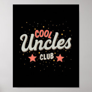 Póster Guay Uncles Club Mejor Tío Cada Vez Funny Pocket F