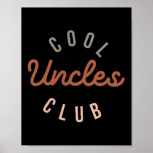 Póster Guay Uncles Club Mejor Tío Cada Vez Funny Pocket F