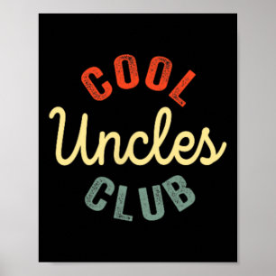 Póster Guay Uncles Club Mejor Tío Jamás Funny Día De Los