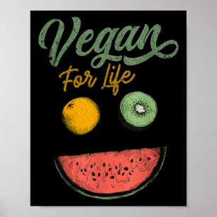 Póster Guay Vegan For Life Veggie Food Plant Diet World V
