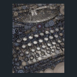 Póster Guay Vintage Typewriter Moderno Diseño Pop Art<br><div class="desc">Mezcle lo viejo con lo nuevo con el fresco arte pop usando una máquina de escribir vintage como materia, pero usando círculos concéntricos modernos como el diseño de arte pop. Disponible en una variedad de regalos de novedad, estuches para iPhone, pegatinas, etiquetas, accesorios electrónicos, tarjetas de visita y más. "máquina...</div>